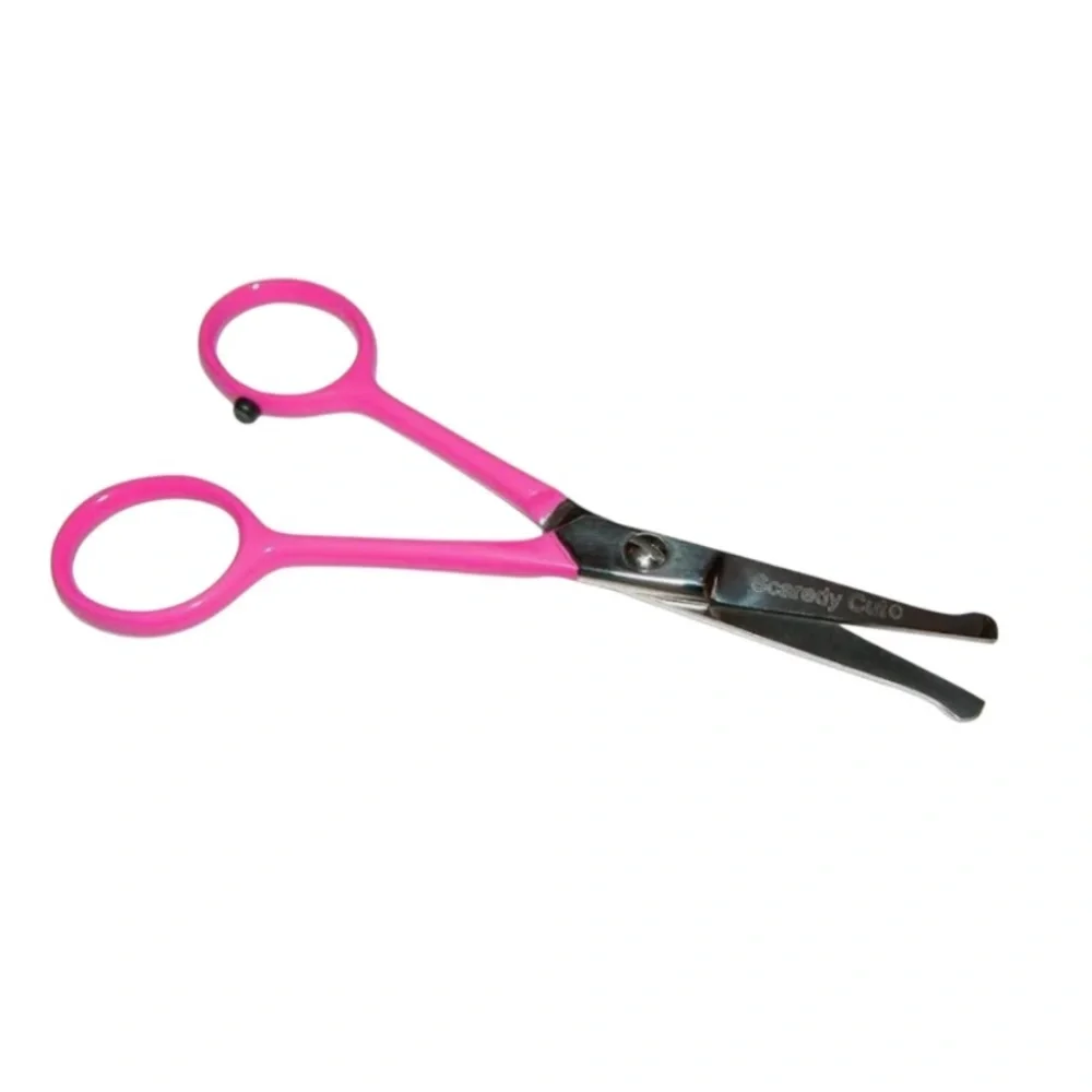 NIP Scaredy Cut Tiny Trim Ball-Tipped Dog, Cat & Small Pet Grooming Scissor